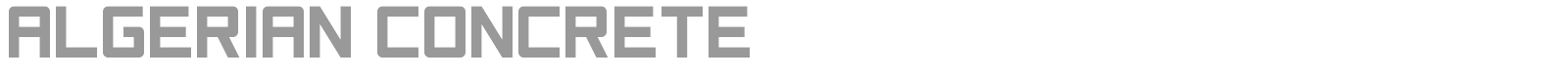 Algerian Concrete font preview